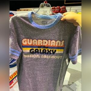 DisneyParks MARVEL Guardians Of The Galaxy 'Mission Breakout' Ringer Tshirt Sz S